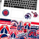 3 x 24 PCS Washington American Wizards Basketball Stickers for Water Bottle, Laptop, Bicycle, Computer, Motorcycle, Travel Case, Car Decal Decoration Sticker