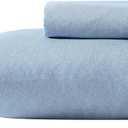 Nautica - Twin/Twin XL Bed Sheets, Deep Pocket Fitted Sheet and Pillowcase Set, Casual Bedding Set, Dorm Essentials (Herringbone Coastal Blue)