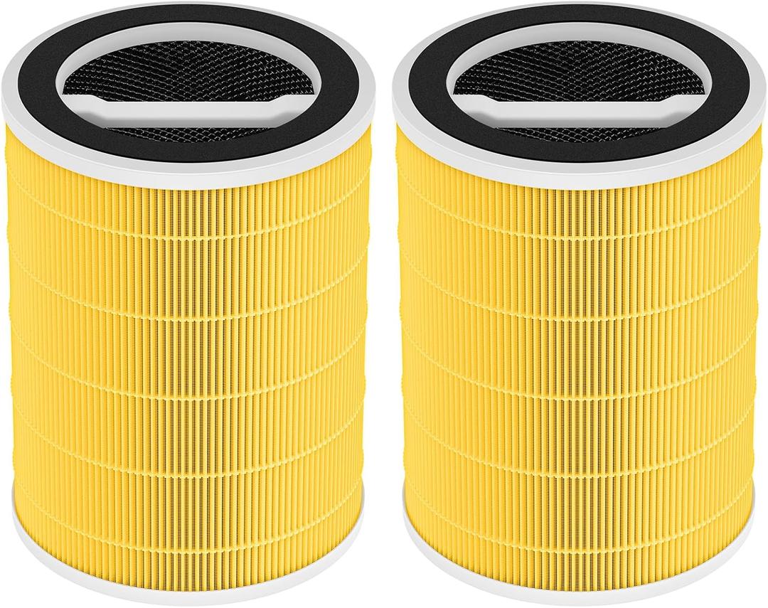 2-Pack P200S/P200 Pro Pet Care Filter for WELOV P200S/P200 Pro Air Purifier, 3-in-1 HEPA and High-Efficiency Activated Carbon Filter for Pet Hair, Dander, Pollen, Dust, Pet Odor