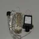 Minetom Fairy Lights Plug in, 33Ft 100 LEDs Waterproof Silver Wire Firefly Lights, Adaptor Included, Starry String Lights For Wedding Indoor Outdoor Christmas Patio Garden Decoration, Warm White