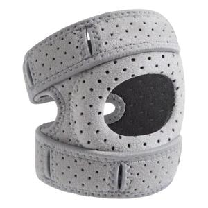 Knee Brace for Women & Men - Adjustable Support with Side Stabilizers & Patella Gel Pad - Relief for Meniscus Tear, Arthritis, Injury Recovery - Runnings, Workout (Gray)