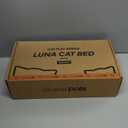 Sisal Cat Scratcher Bed for Indoor Cats Hammock for Scratching Pad Cat Chair Nartural Sisal Scratch Post for Large Cats Scratcher Lounge, Wooden Cat Furniture(Large) (Standard)