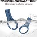 Beats Solo 4 Accessories: Silicone Case with Telescopic Beam Cover, Anti-Scratch, Washable Protective Covers - Blue