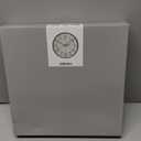 Seiko 12" Black Framed Luminous Numbered Wall Clock