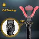 Camera Tripod Rest, 360 Degree Rotation Adjustable Height V Yoke Stand