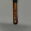 STAUB Multifunction Spatula Spoon, Great for Both Cooking and Serving Durable BPA-Free Matte Black Silicone, Acacia Wood Handles, Safe for Nonstick Cooking Surfaces