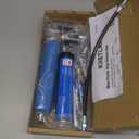 KRETLAW Mini Grease Gun (3000PSI) with 3oz Cartridge Grease and 12'' Flex Hose, Grease Gun Coupler, Grease Injector Needles, Marine