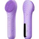 NgraCoola CLIE Facial Cleansing Brush - Waterproof & Rechargeable Face Scrubber for Men & Women, Cleansing, Exfoliating & Massaging - Violet