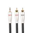 SKW High end WG Series 3.5MM to 2RCA Audio Stereo Cable 9.8ft/3M