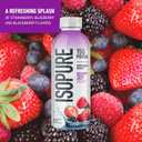 Isopure Clear Protein Water with Electrolytes, 15g Whey Protein Isolate, Zero Sugar, Mixed Berry, 20 fl oz Bottle, 1 Count (EXP 06/18/26)