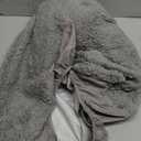 Dog Bed Covers Soft Plush Replacement Washable, Waterproof Pet Mattress Bed Liner Grey 44x32 Inches, for Dog/Cat, Cover Only