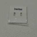ENERLITES Screwless Double Toggle Switch Wall Plate, Child Safe Dual Light Switch Cover, Standard Size 2-Gang 4.68" x 4.73", Unbreakable Polycarbonate Thermoplastic, UL Listed, SI8812-W, Glossy, White