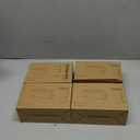 URALFA Mini Salt and Pepper Shakers With Lid, Plastic Spice shaker Seasoning Shaker, Travel Spice Containers without Spices, Brown (6 Pack)