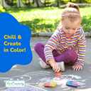 ArtCreativity Popsicle Chalk - Set of 3 - Popsicle Shaped Sidewalk Chalks - Washable Chalk for Kids Outdoor Painting Activities - Non-Toxic Colorful Chalkboard Chalk - Classroom Prize Art Supply Set