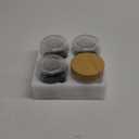 NETANY 4-pack 8oz Glass jars with Airtight Lids, Overnight Oats Containers with Bamboo Lids, Wide mouth Mason Salad jars, Glass Food Storage Containers for Snacks Yogurt Spice Sugar