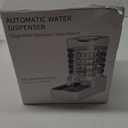 Sfozstra Dog Water Bowl Dispenser: 9L Large Automatic Gravity Pet Light Gray Water Dispenser - Stainless Steel Bowl - BPA-Free for Multiple Pets