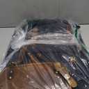 Leather Canvas Backpack Durable Vintage Large Travel Laptop Bag for Men & Women Work Hiking School (Navy Blue)