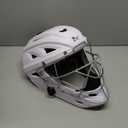 Baseball Catchers Helmet Matte (Large 7-71/2 inch) (White)