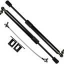 TSUBASA Lift Supports for Hyundai Santa Cruz 2022 2023 2024 2025 Front Hood Bonnet Modify Gas Struts Carbon Fiber Shock Dampers Spring Rod Bar (2PCS) (Normal Black)
