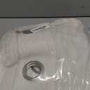 Natural Cream Linen Curtains 84 Inch Length 2 Panels for Living Room Bedroom, Light Filtering Sheer Curtains 84 Inches, Modern Farmhouse Grommet Semi Sheer Soft Privacy Drapes