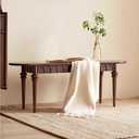 Vintage Wood Indoor Dining Bench, 47" Long Wood Bench for Dining Room with Safety Rounded Corners, Entryway Benches for Farmhouse, Kitchen, Bedroom - Walnut, 12" D x 47" W x 17" H