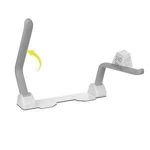 Dyna-Living Toilet Safety Rails 480lbs Load-Bearing Toilet Safety Frame with Flip Up Non-Slip Aluminum Alloy Armrest Toilet Assist Devices for Seniors Toilet Support Bars for Elderly Toilet Seat Rails