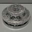 Modern Crystal Flush Mount Chandelier Two Layers Crystal Chandeliers LED Ceiling Light Fixture Mini Chandeliers with Crystals Hallway Light Bedroom Chandelier for Bathroom Kitchen Office