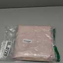 OVZME Blush Pink Shower Curtain Set, Waffle Textured Heavy Duty Fabric Shower Curtain for Bathroom, Luxury Hotel Weighted 230GSM Bath Curtain with 12 Plastic Hooks, Machine Washable, 72x72