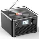 Portable CD Player with Speakers and Bluetooth:Rechargeable CD Boombox with FM Radio-Plays CD/MP3 /Audiobook/USB/TF-Headphone Jack/Charger Included-Home/Outdoor