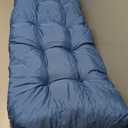DANGHOOGY Wicker Chair Cushions, Waterproof Outdoor Loveseat Cushions for Patio Furniture, 3 Pieces Wicker Furniture Cushions, 1 Loveseat and 2 U-Shaped Cushions, Blue
