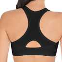 Fruit of the Loom Woment's Front Close Racerback Sport Bra 2 Pack (44, Sand/Black Hue)