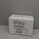 WDF 360 Pieces Silver Plastic Silverware- Disposable Flatware - Heavyweight Plastic Cutlery- Includes 120 Forks, 120 Spoons, 120 Knives for Christmas