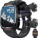 ZJX Smart Watch with Earbuds,2.01" HD Touch Screen Headset Sports Smart Watch for Man Women for iPhone Android,Bluetooth Fitness Tracker Smartwatch, Message Notification, Answer, Dial Calls