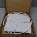 Lamp Shades Set of 2, 12"x12"x10" Large White Linen Drum Lampshade for Table Lamps Floor Lamp, Natural Linen Fabric Replacement Lamp Shade, Hand Crafted Medium Lampshade, Easy Assembly