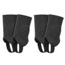 Linkidea 2 Pairs Kids Soccer Ankle Guards, Soccer Double Side Ankle Shield Protector with Elastic Band, Ankle Padded Support Brace for Sport Stabilizing Fits to Kids/Youth (Black, Size M), Medium