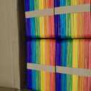 4 x WISYOK 2000 Jumbo Rainbow Popsicle Sticks - 6 Inch Wooden Rainbow Craft Sticks, Great for DIY Craft Creative Designs and Children Education, Home Art Projects