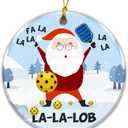 2 x FA La La Lob Pickleball Ornament 2025  Funny Santa Holiday Tree Decoration for Pickleball Players, Unique Pickleball Gift for Men, Women, Coaches, Teammates, and Fans  Ornament Keepsake