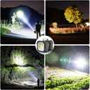 AlpsWolf Rechargeable Flashlight, LED Spotlight Flashlight 15000 Capacity 4000LM 20h Ultra-Long Standby Ultra Bright Flashlight Waterproof with USB Output as a Power Bank for Camping Accessories