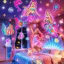 Little Mermaid Toys, 15 Soothing Sounds+18 Films+378 Colors Kids Night Light Projector, 360+Remote+Cordless+Pink Mermaid Birthday Gifts for Girls, Princess Toys Princess Room Decor[Dreamy Packaging]