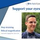 In Style Eyes Seymore Retro Bifocal Reading Glasses - Bifocal Readers for Women and Men, Non-progressive, Adaptive Spring Hinges - Clear Red, 3.0x