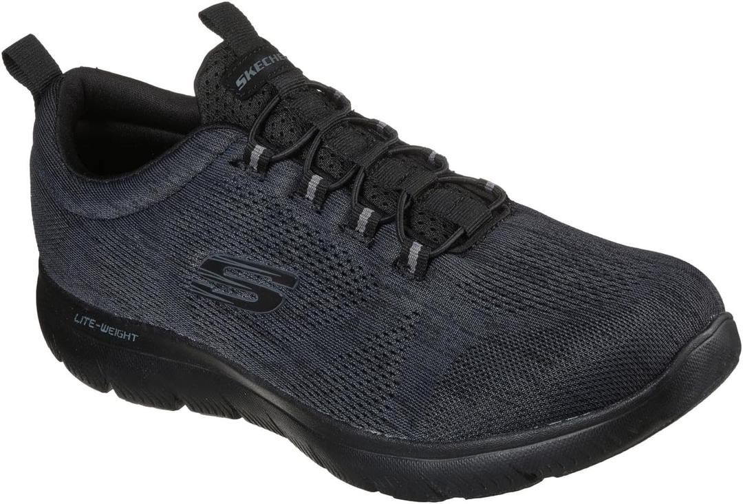 Skechers Men's Summits - Louvin Slip-On Sneaker (13, Black)