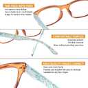 SIGVAN Reading Glasses 5 Packs Blue Light Blocking Eyeglasses Quality Spring Hinge Colorful Computer Readers for Women Men