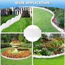 Vashly No-Dig 30Ft Landscape Edging, 6 Inch Tall Garden Edging Garden Edging Border, 30Pcs Flower Bed Edging Border with 30Pcs Stakes