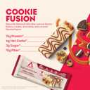2 x Atkins High Protein Bars, Cookie Fusion Flavor, 15g of Protein, 4g Net Carbs, Keto Protein Bars, Low Sugar, 4 Count