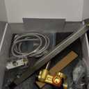 BWE 12 Inch Square Shower Head System 2-Functions Bathroom Luxury Rain Mixer Shower Combo Set Wall Mounted Rainfall Brushed Nickel Shower Faucet Rough-in Valve Body and Trim Included