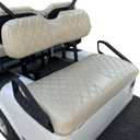 NOKINS Golf Cart Diamond seat Cover for Club Car EZGO Yamaha, Golf cart Vinyl Seat Cover (Oyster Grey)