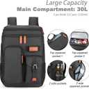 BAGPARKK Insulated Cooler Backpack,33/45 Cans Multifunctional Double Deck Leakproof Cooler Bag with Sternum Strap,Large Capacity Lightweight Travel Camping Beach Backpack