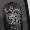 ATTACK SHARK R5 Ultra Carbon Fiber Wireless Gaming Mouse,39g Superlight Hollowed-Out,PAW3950MAX Optical Sensor Nordic 52840 MCU 8K Polling 42K DPI,Tri-Mode Programmable Mice with Coiled Cable-Black