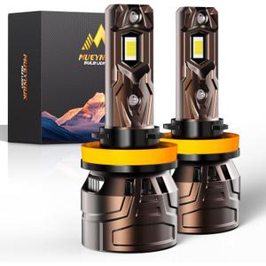 MUEYNIUK Upgraded H11/H9/H8/H16 Light Bulbs, 36000LM Super Bright 6500K 800% Brighter, Plug and Play Quick Installation, IP68, Long Service Life with Cooling Fan (Pack of 2)
