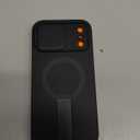 SURITCH for iPhone 17 Pro Max Case with Camera Control Cover, Camera Cover and Adjustable Kickstand, Compatible with MagSafe, Shockproof Bumper Protective Cases 6.9 Inch, Black